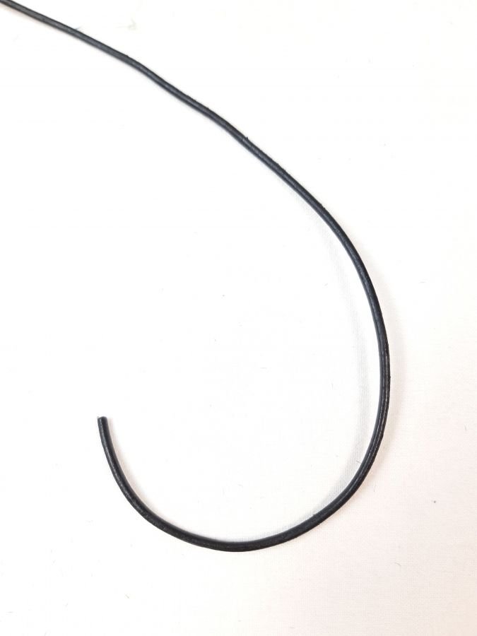 5m round leather cord diameter 2mm black color