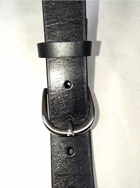 Ceinture classique cuir noir 