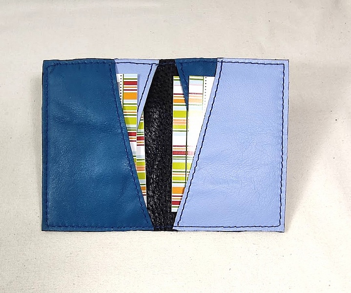 Porte cartes cuir d'agneau