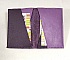 Porte cartes cuir coloris parme