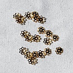 Appr&ecirc;ts bijoux 20 coupelles dor&eacute;es 5mm