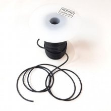 5m round leather cord diameter 2mm black color